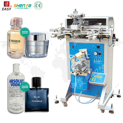 Semi-auto Silk Screen Printing Machine per bottiglie di vetro di plastica