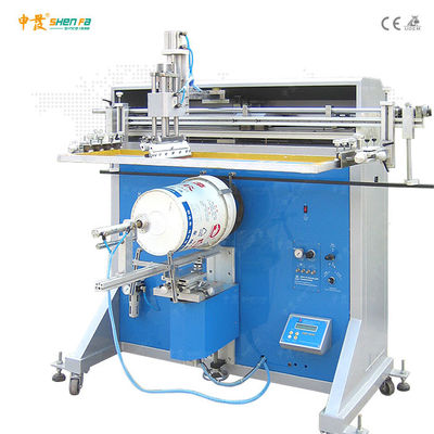 Macchina serigrafica semiautomatica con inchiostro UV